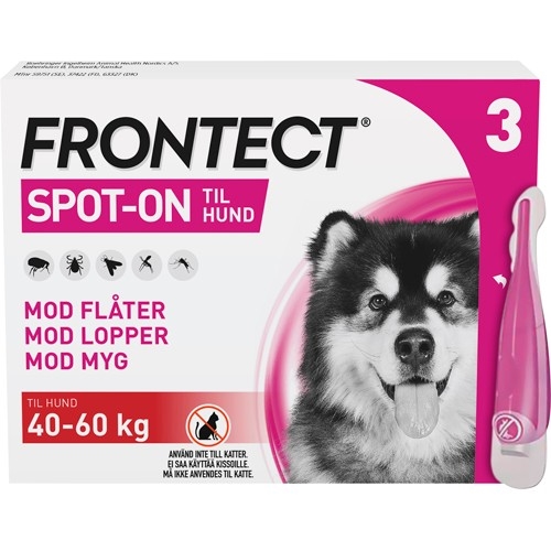 Frontect Spot-On til hund - XL - 40kg til 60kg - Udløber 07/2024