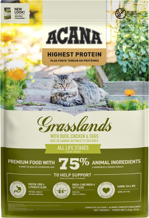 ACANA CAT Highest Protein Grasslands (and og kylling) 4,5 kg