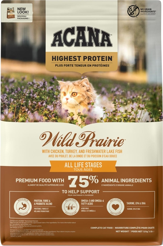 ACANA CAT Highest Protein Wild Prairie (kylling og kalkun) 1,8 kg