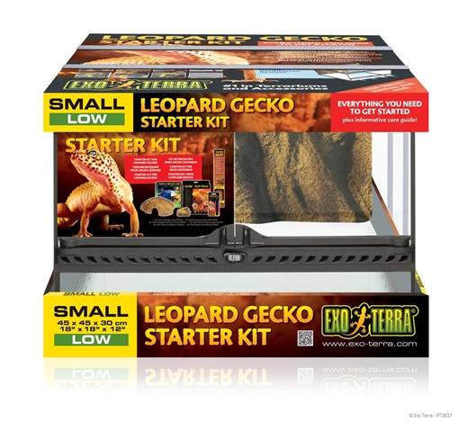 Exoterra terrarium - Leopard Gecko starter kit - 45X45X30 cm