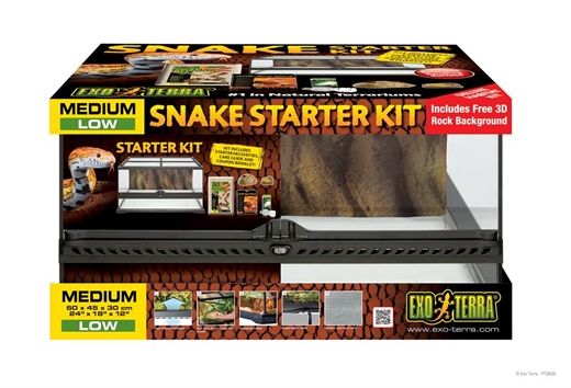 Exoterra terrarium - Snake starter kit - 60X45X30 cm