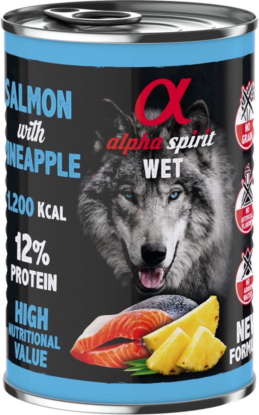 Salmon with pineapple 400g - Dåsemad - Alpha Spirit